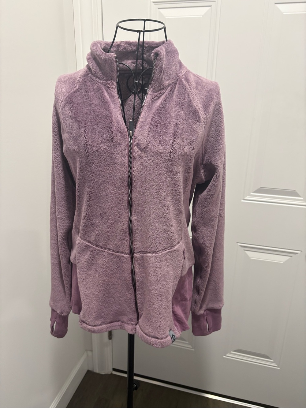 Free Country Plush Zip-Up Jacket in Dusty Lavender